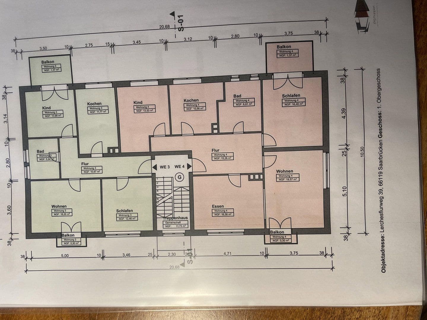 Prodej bytu 6+1 103 m², Lerchesflurweg 39, Saarbrücken, Země Sársko Prodej bytu 6+1 103 m², Lerchesflurweg 39, Saarbrücken, Země Sársko