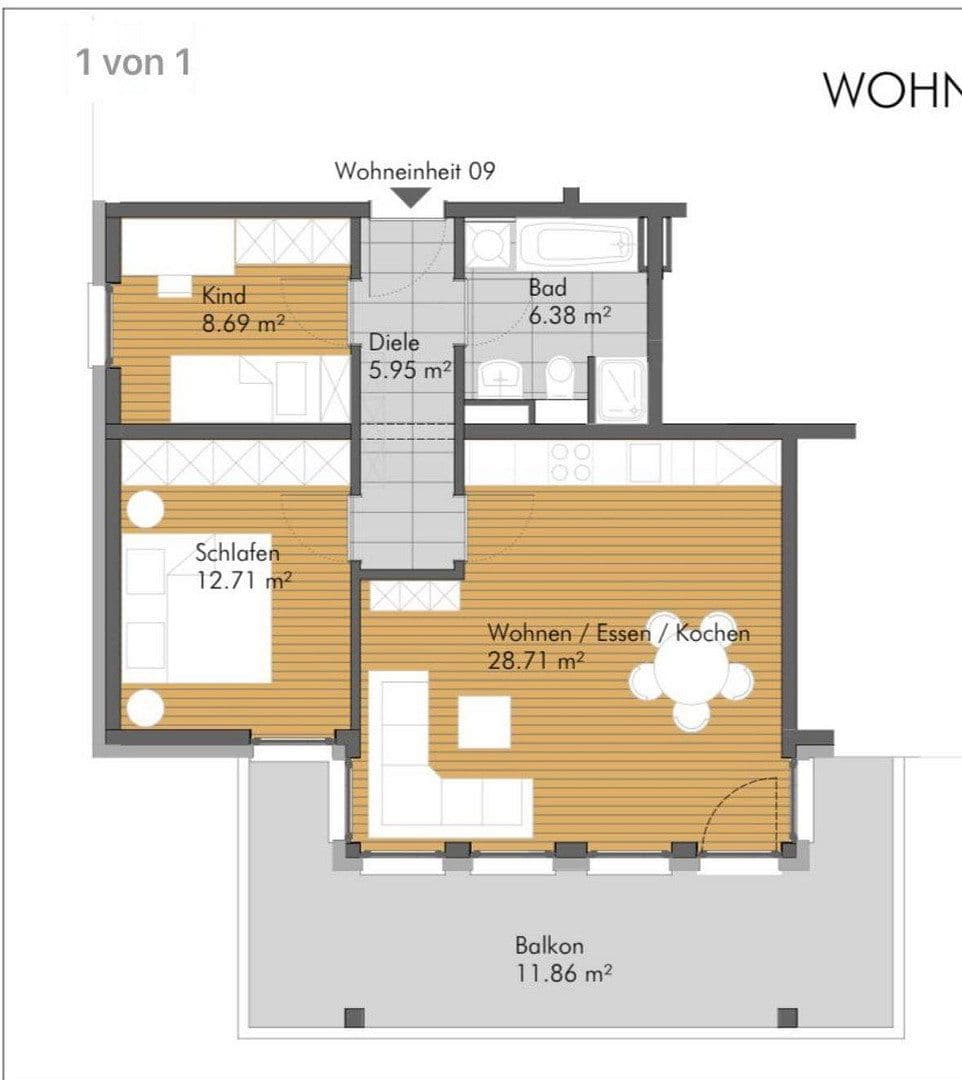 Pronájem bytu 3+1 76 m², Usastraße 22, Bad Nauheim, Hessen Pronájem bytu 3+1 76 m², Usastraße 22, Bad Nauheim, Hessen