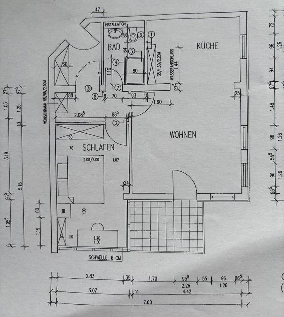 Pronájem bytu 2+1 58 m², Grandweg, Hamburg, Hamburg Pronájem bytu 2+1 58 m², Grandweg, Hamburg, Hamburg