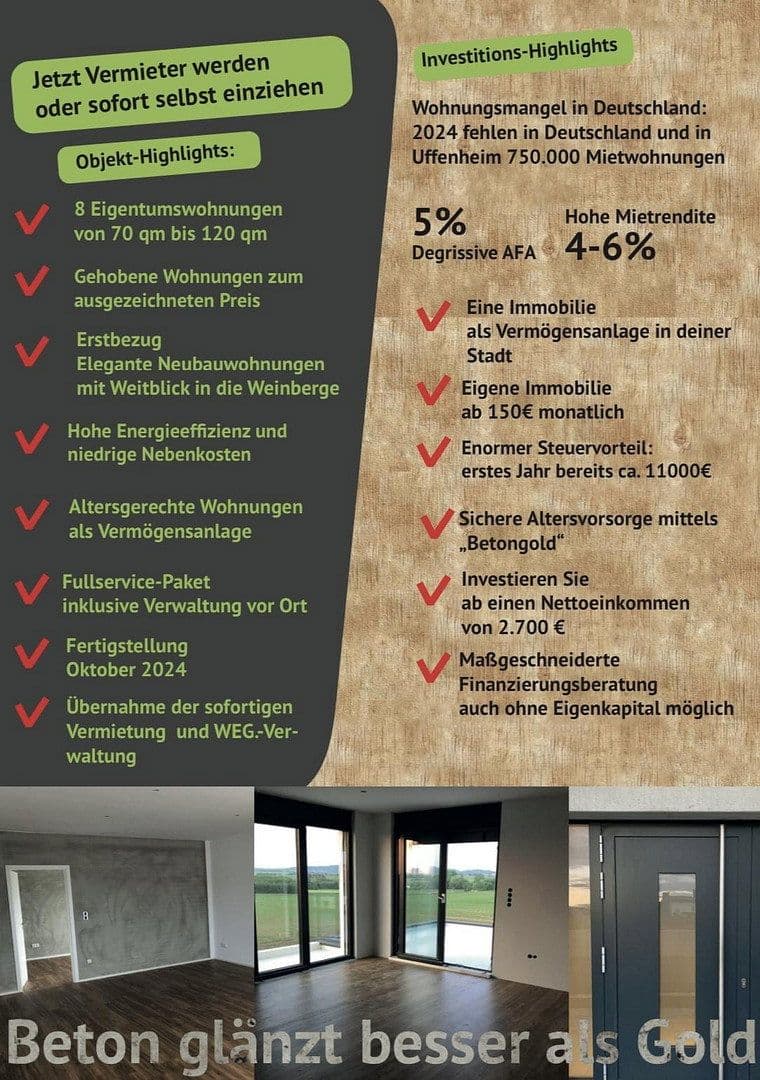 Prodej bytu 2+kk 70 m², Uffenheim, Bavorsko Prodej bytu 2+kk 70 m², Uffenheim, Bavorsko