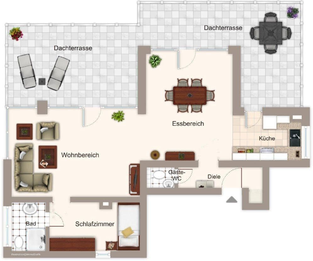 Pronájem bytu 3+1 106 m², Nürnberg / Großgründlach, Bavorsko Pronájem bytu 3+1 106 m², Nürnberg / Großgründlach, Bavorsko