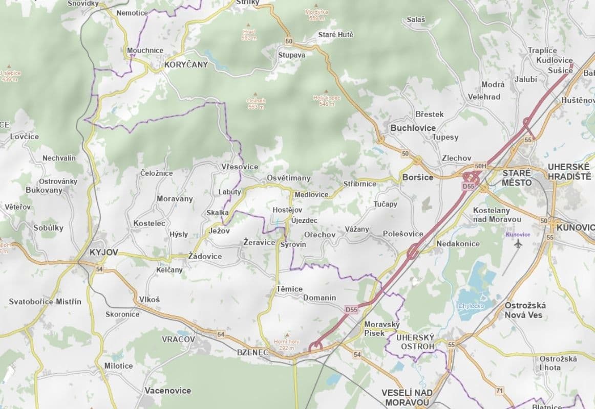 Prodej pozemku 5.579 m², Újezdec, Zlínský kraj Prodej pozemku 5.579 m², Újezdec, Zlínský kraj