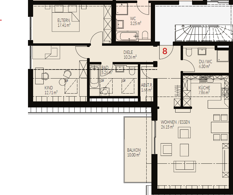 Pronájem bytu 3+1 97 m², Fischinger Straße, Binzen, Bádensko-Württembersko Pronájem bytu 3+1 97 m², Fischinger Straße, Binzen, Bádensko-Württembersko