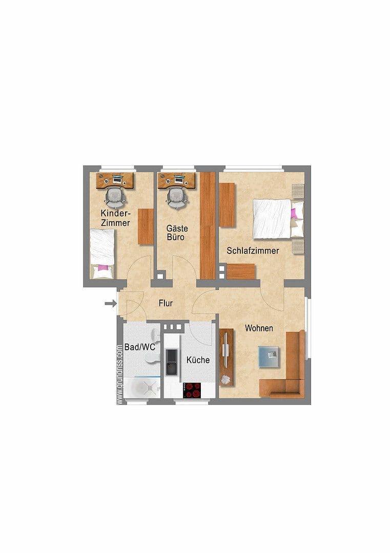 Prodej bytu 4+1 60 m², Salzgitter, Dolní Sasko Prodej bytu 4+1 60 m², Salzgitter, Dolní Sasko