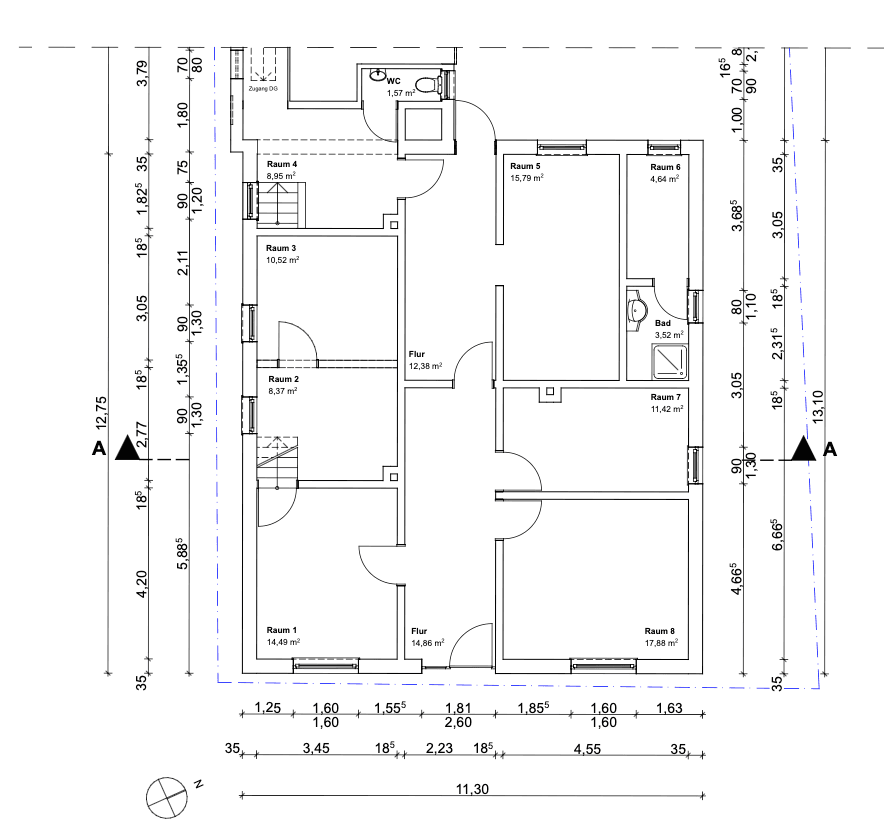 Prodej domu 130 m², pozemek 402 m², An der Schanze 9, Wunstorf, Dolní Sasko Prodej domu 130 m², pozemek 402 m², An der Schanze 9, Wunstorf, Dolní Sasko