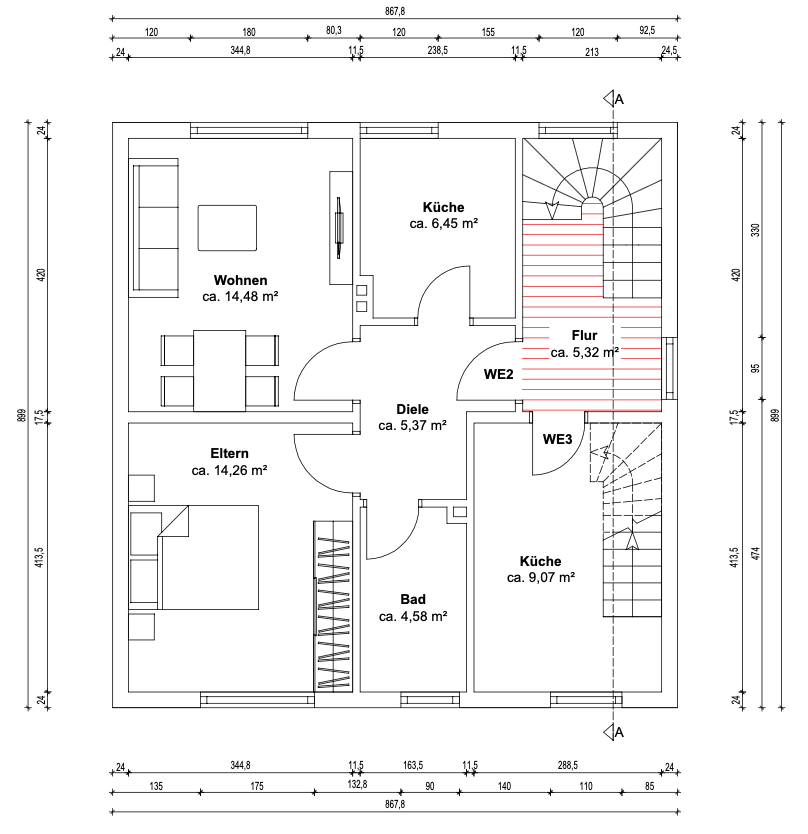 Prodej domu 165 m², pozemek 488 m², In den Tannen 19, Lünen, Severní Porýní-Vestfálsko Prodej domu 165 m², pozemek 488 m², In den Tannen 19, Lünen, Severní Porýní-Vestfálsko