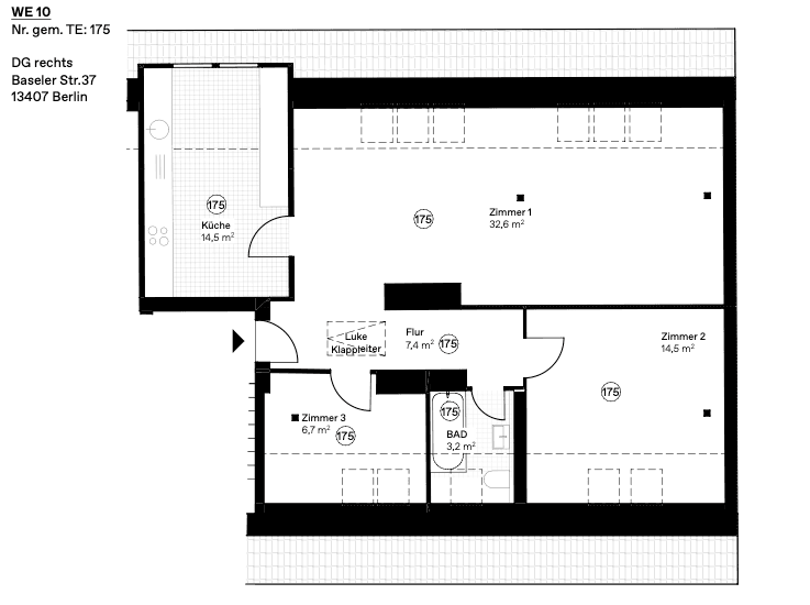 Prodej bytu 2+kk 79 m², Baseler Straße 37, BERLIN, Berlín Prodej bytu 2+kk 79 m², Baseler Straße 37, BERLIN, Berlín