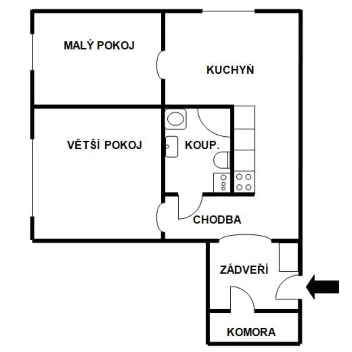 Pronájem bytu 2+1 45 m², Pionýrská, Olomouc, Olomoucký kraj Pronájem bytu 2+1 45 m², Pionýrská, Olomouc, Olomoucký kraj