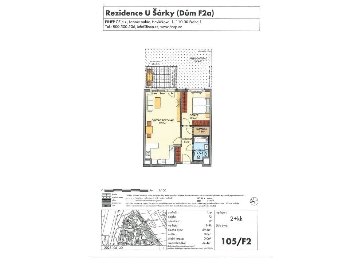 Prodej bytu 2+kk 60 m², Stočesova, Praha, Praha Prodej bytu 2+kk 60 m², Stočesova, Praha, Praha