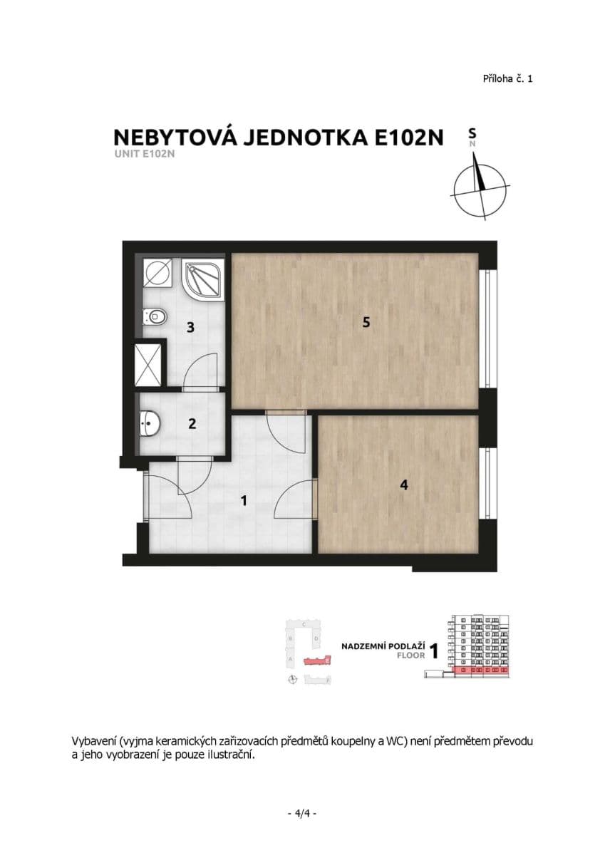 Pronájem bytu 2+kk 45 m², Arnošta Staňka, Praha, Praha Pronájem bytu 2+kk 45 m², Arnošta Staňka, Praha, Praha