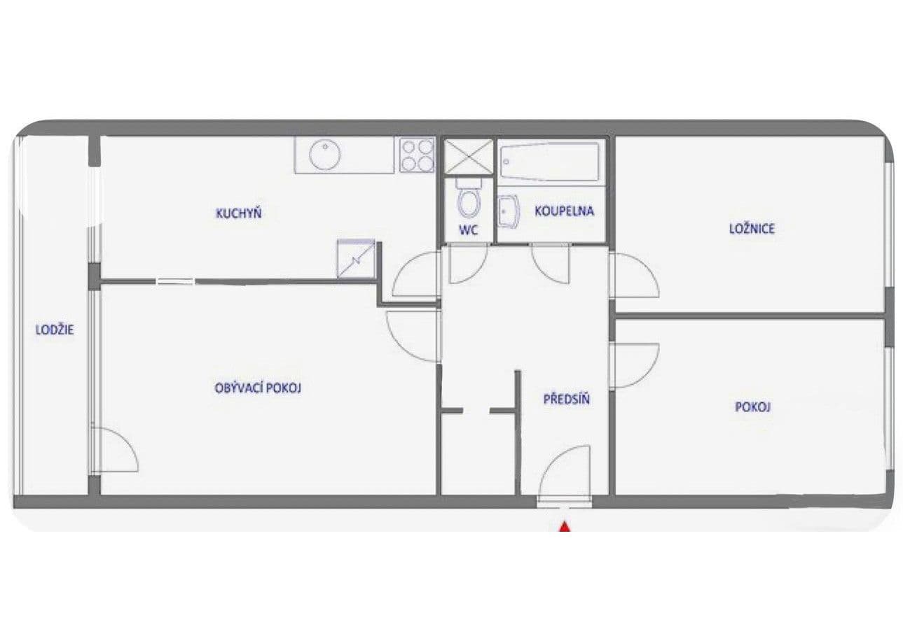 Prodej bytu 3+1 71 m², Ohradní, Praha, Praha Prodej bytu 3+1 71 m², Ohradní, Praha, Praha