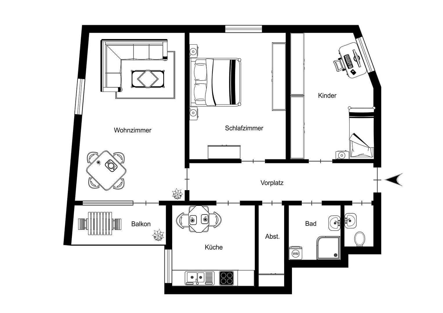Prodej bytu 3+1 88 m², Harald-Hamberg-Straße 60, Schweinfurt, Bavorsko Prodej bytu 3+1 88 m², Harald-Hamberg-Straße 60, Schweinfurt, Bavorsko