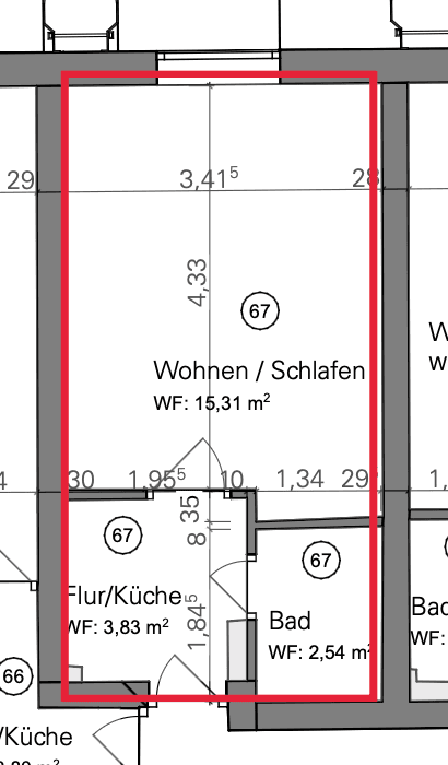Pronájem bytu 1+1 22 m², Falkenstr.33, München, Bavorsko Pronájem bytu 1+1 22 m², Falkenstr.33, München, Bavorsko