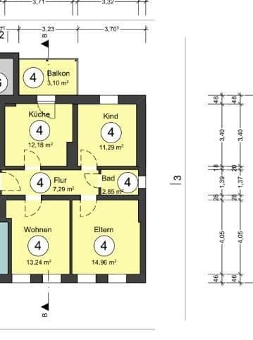 Pronájem bytu 3+1 64 m², Kaakstraße 21, Wilhelmshaven, Dolní Sasko Pronájem bytu 3+1 64 m², Kaakstraße 21, Wilhelmshaven, Dolní Sasko