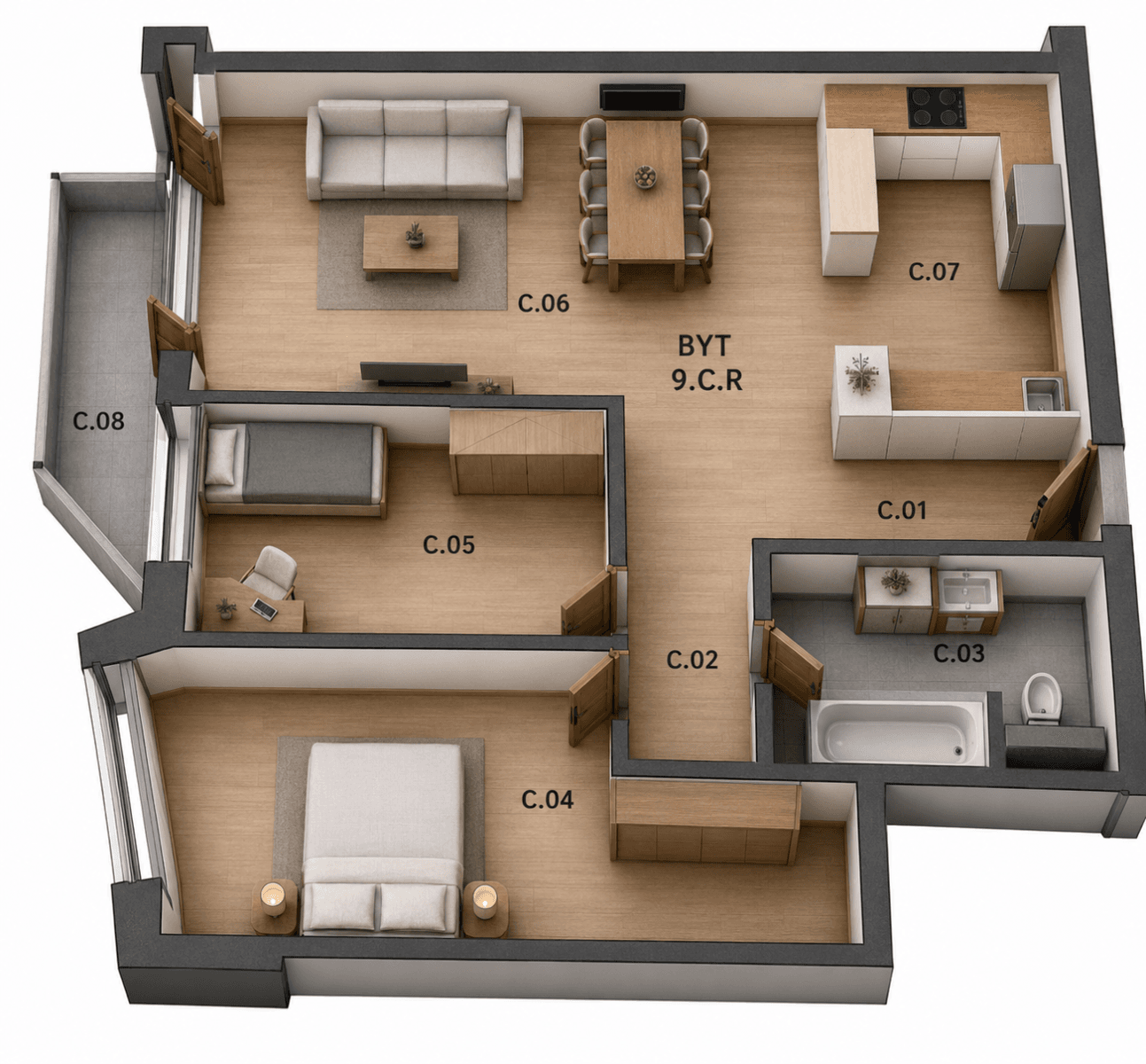 Prodej bytu 3+1 70 m², Závodu Matador, Petržalka, Bratislavský kraj Prodej bytu 3+1 70 m², Závodu Matador, Petržalka, Bratislavský kraj