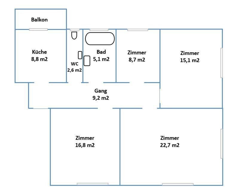 Pronájem bytu 4+1 91 m², Ludwigsburg, Bádensko-Württembersko Pronájem bytu 4+1 91 m², Ludwigsburg, Bádensko-Württembersko