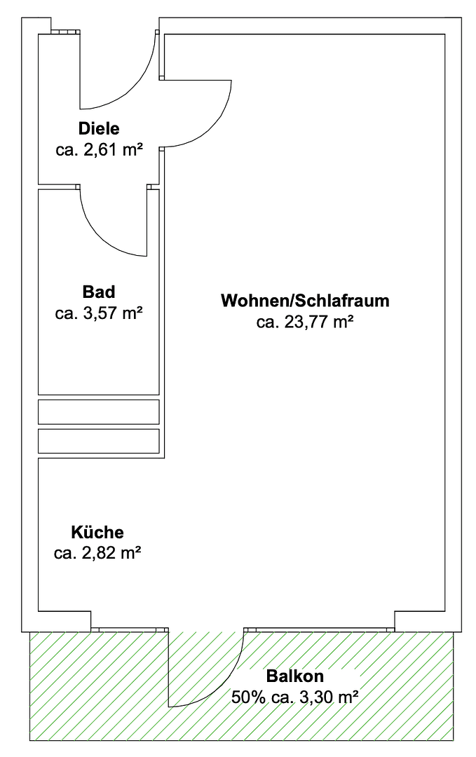 Pronájem bytu 1+1 36 m², Drygalski-Allee 118, München, Bavorsko Pronájem bytu 1+1 36 m², Drygalski-Allee 118, München, Bavorsko