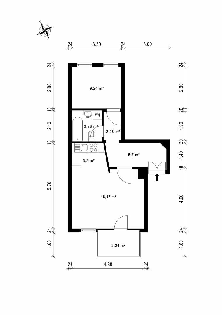 Prodej bytu 2+1 45 m², Leipzig, Sasko Prodej bytu 2+1 45 m², Leipzig, Sasko
