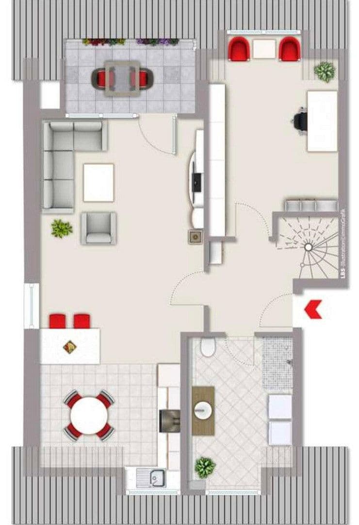 Pronájem bytu 3+1 103 m², Ernst-Reuter-Straße 66, Bocholt, Severní Porýní-Vestfálsko Pronájem bytu 3+1 103 m², Ernst-Reuter-Straße 66, Bocholt, Severní Porýní-Vestfálsko