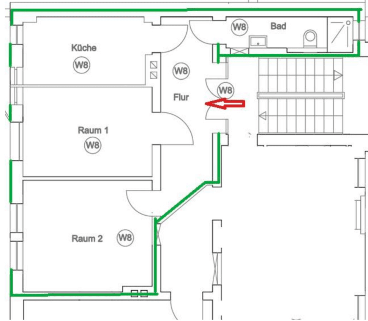 Pronájem bytu 2+1 49 m², Reginastraße 2, Kassel, Hessen Pronájem bytu 2+1 49 m², Reginastraße 2, Kassel, Hessen