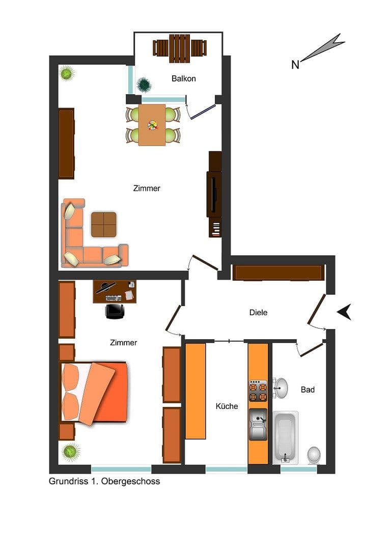 Prodej bytu 2+1 52 m², Jungfernstieg 14a, Berlin, Berlín Prodej bytu 2+1 52 m², Jungfernstieg 14a, Berlin, Berlín