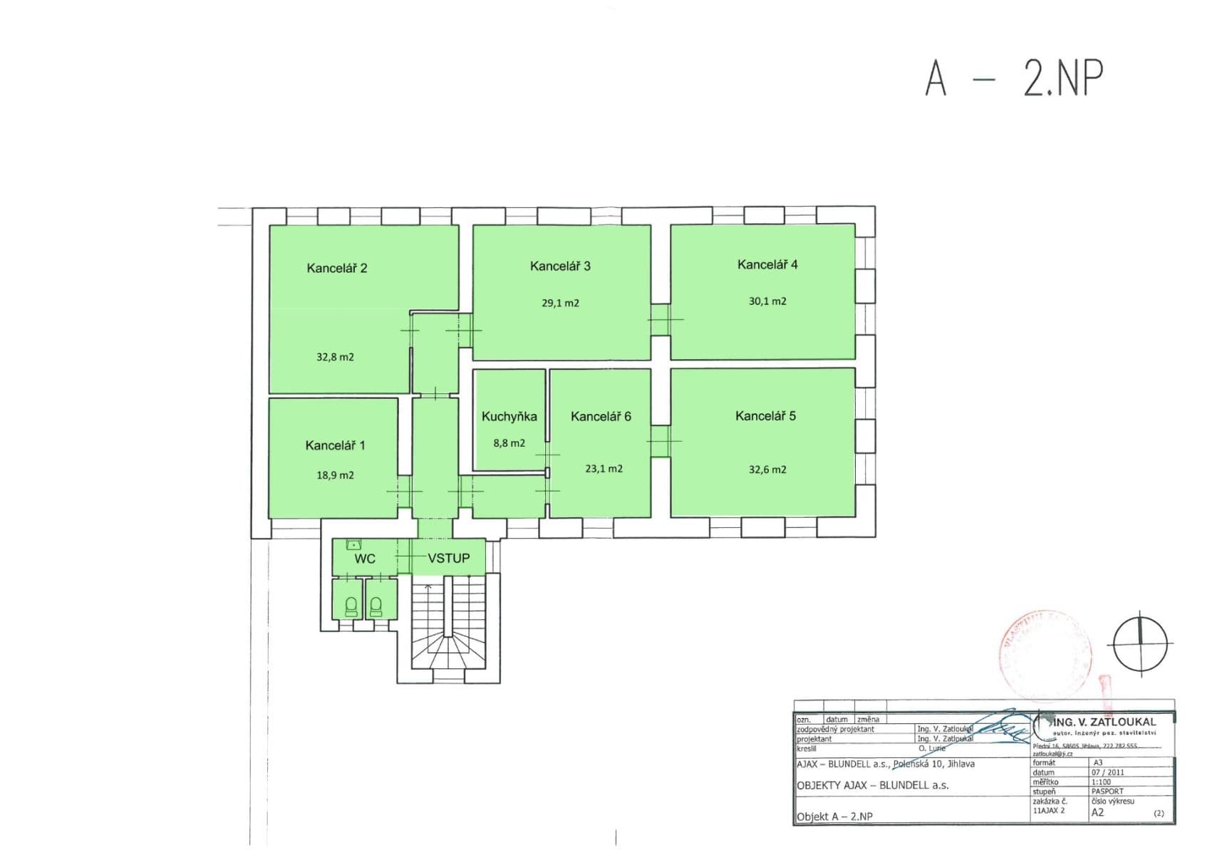 Pronájem kanceláře 396 m², Polenská, Jihlava, Kraj Vysočina Pronájem kanceláře 396 m², Polenská, Jihlava, Kraj Vysočina