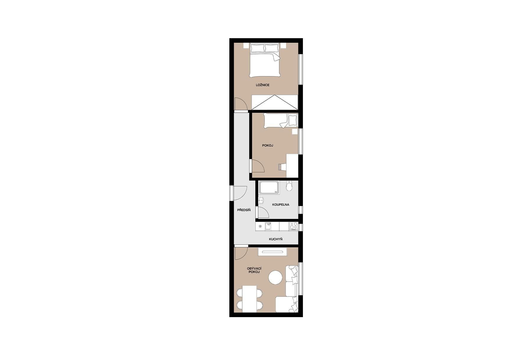 Prodej bytu 3+kk 65 m², Jerevanská, Praha, Praha Prodej bytu 3+kk 65 m², Jerevanská, Praha, Praha