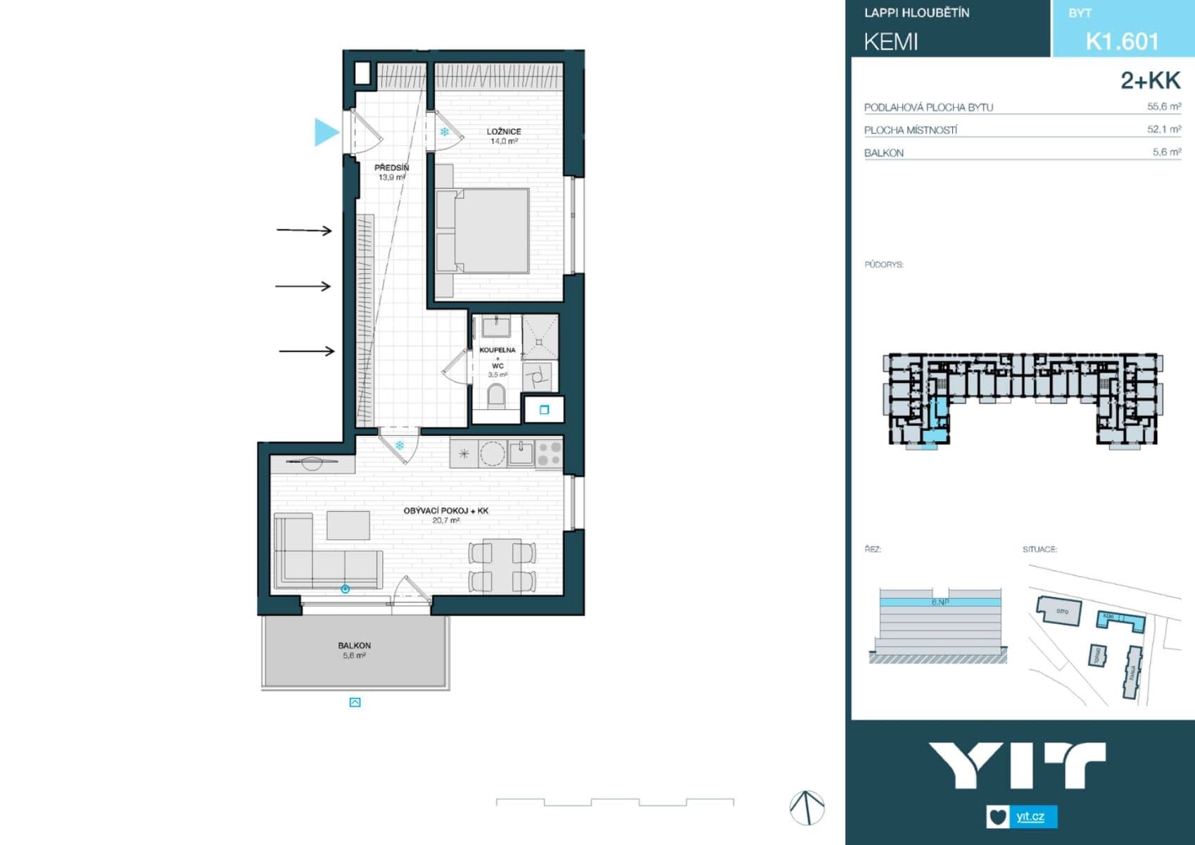 Pronájem bytu 2+kk 56 m², Kolbenova, Praha, Praha Pronájem bytu 2+kk 56 m², Kolbenova, Praha, Praha