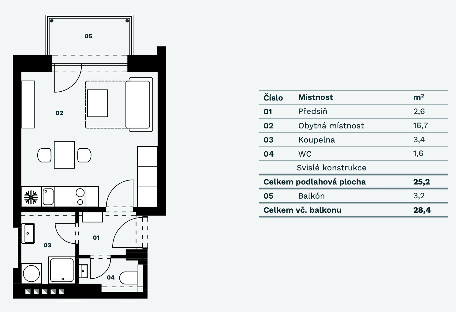 Prodej bytu 1+kk 25 m², Bratislavská, Brno, Jihomoravský kraj Prodej bytu 1+kk 25 m², Bratislavská, Brno, Jihomoravský kraj