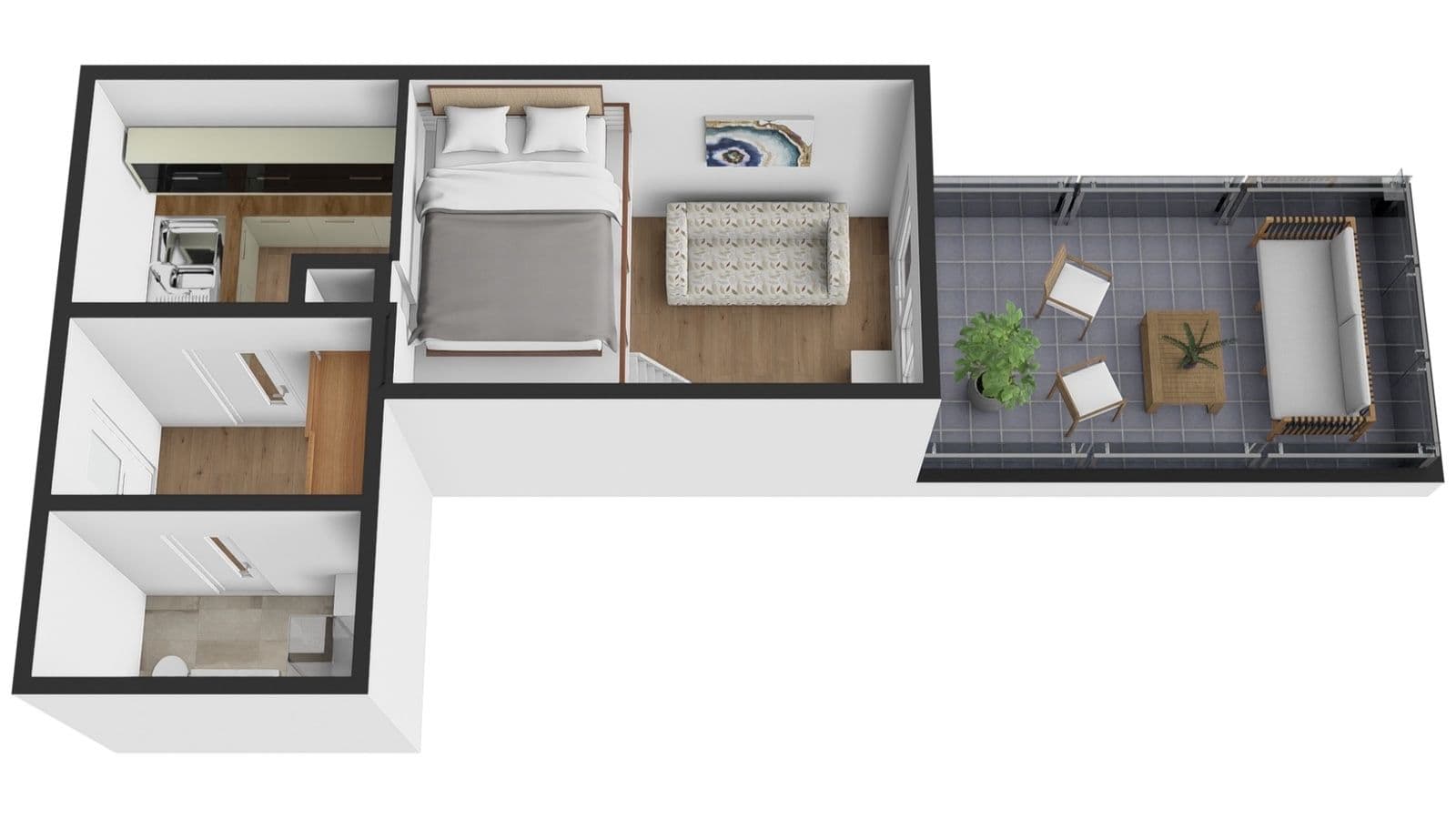 Pronájem bytu 1+kk 28 m², Malkovského, Praha, Praha Pronájem bytu 1+kk 28 m², Malkovského, Praha, Praha