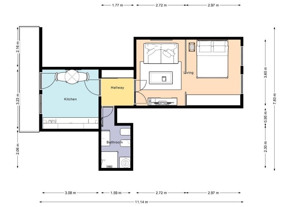 Pronájem bytu 1+1 45 m², Plzeňská, Praha, Praha Pronájem bytu 1+1 45 m², Plzeňská, Praha, Praha