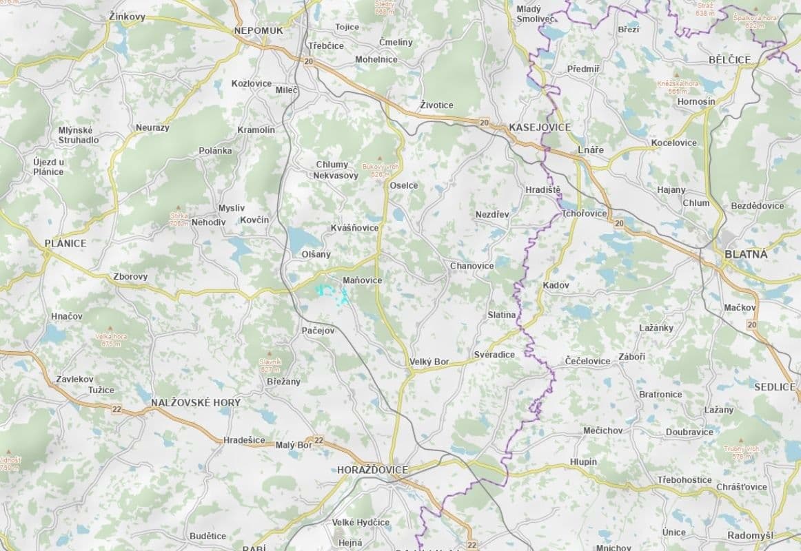 Prodej pozemku 10.026 m², Maňovice, Plzeňský kraj Prodej pozemku 10.026 m², Maňovice, Plzeňský kraj