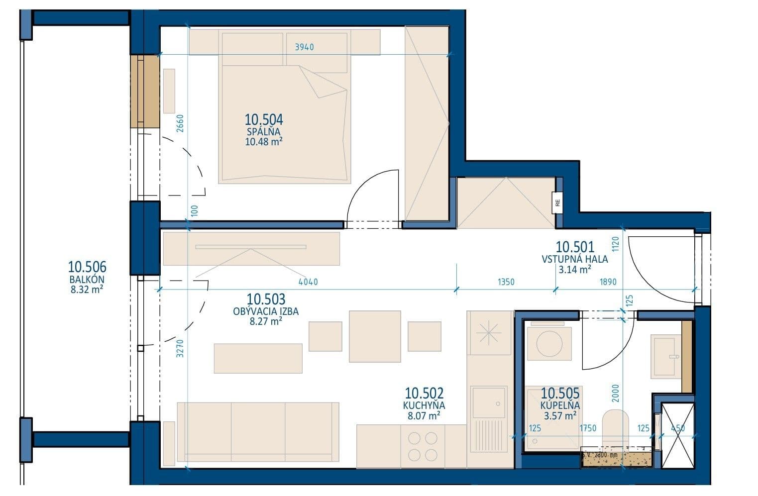 Pronájem bytu 2+1 33 m², Račianska, Nové Mesto, Bratislavský kraj Pronájem bytu 2+1 33 m², Račianska, Nové Mesto, Bratislavský kraj