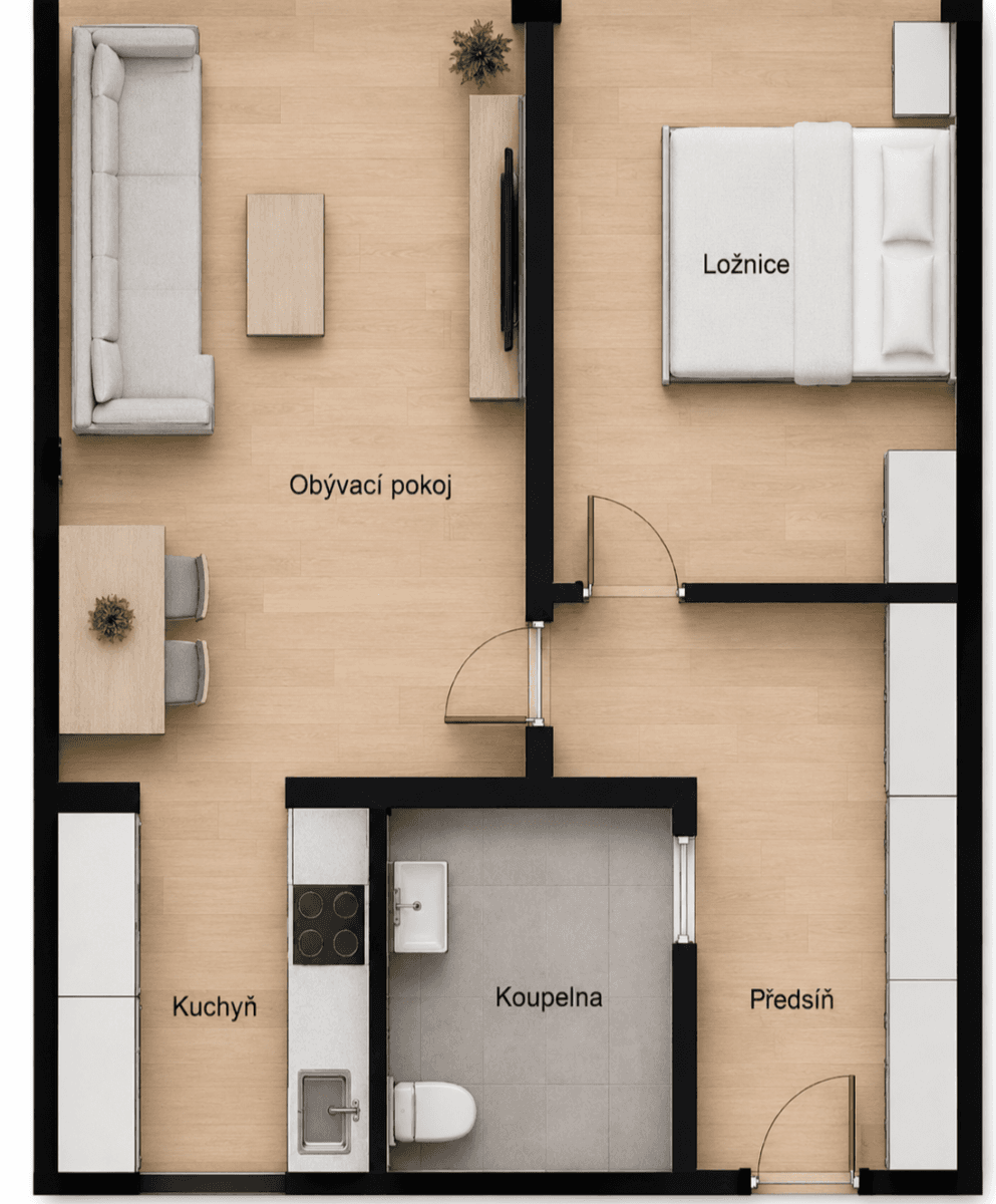 Prodej bytu 2+kk 47 m², Galandova, Praha, Praha Prodej bytu 2+kk 47 m², Galandova, Praha, Praha