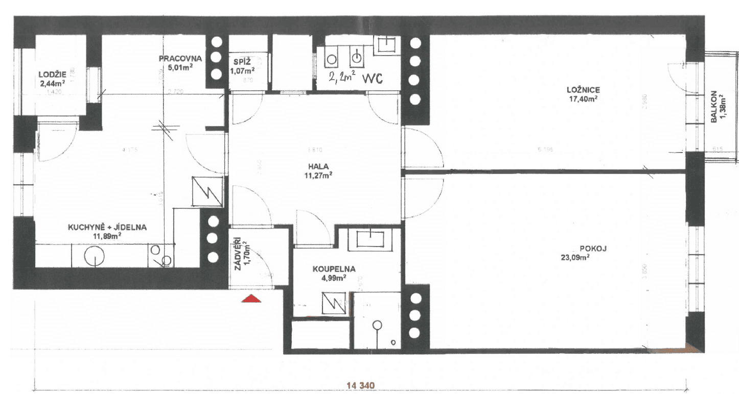 Pronájem bytu 3+kk 79 m², Moulíkova, Praha, Praha Pronájem bytu 3+kk 79 m², Moulíkova, Praha, Praha