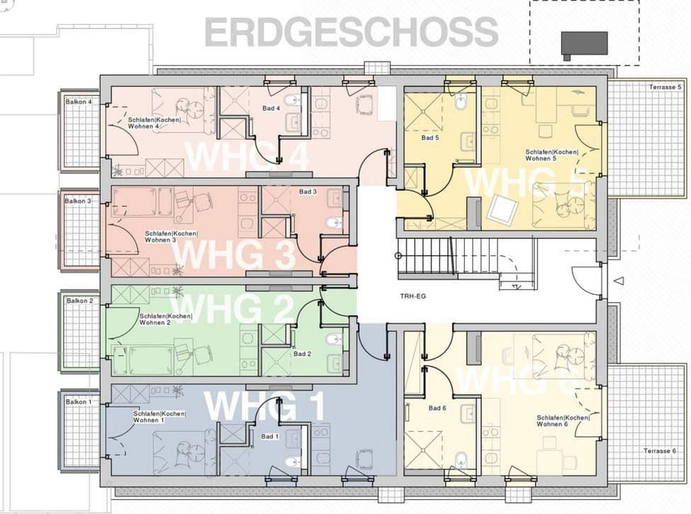 Pronájem bytu 1+1 27 m², Cappeler Str. 34, Marburg, Hessen Pronájem bytu 1+1 27 m², Cappeler Str. 34, Marburg, Hessen