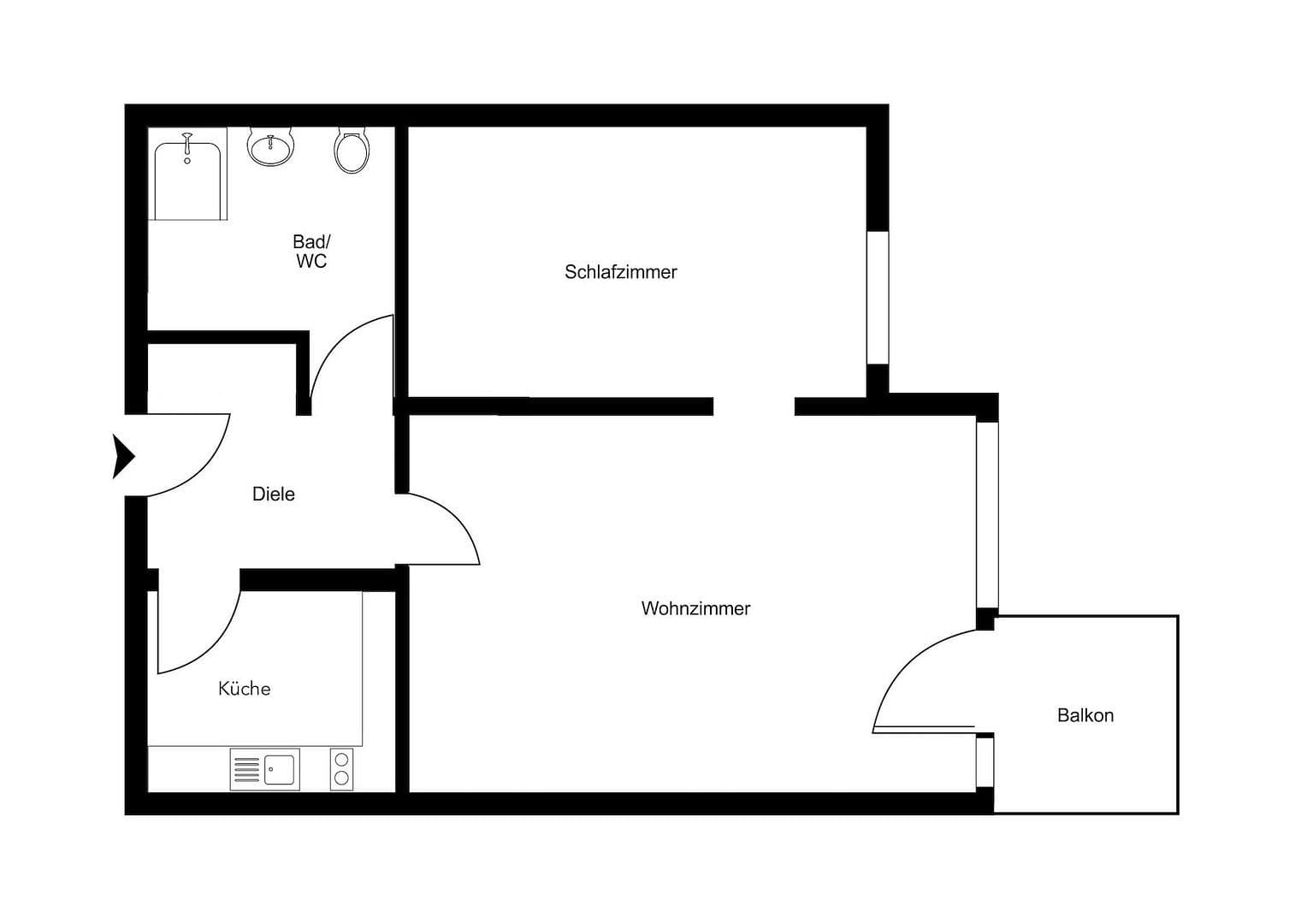 Prodej bytu 2+1 34 m², München, Bavorsko Prodej bytu 2+1 34 m², München, Bavorsko