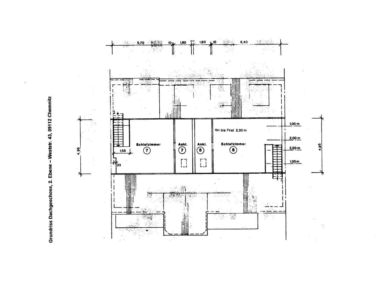 Pronájem bytu 3+kk 95 m², Weststr. 43, Chemnitz, Sasko Pronájem bytu 3+kk 95 m², Weststr. 43, Chemnitz, Sasko