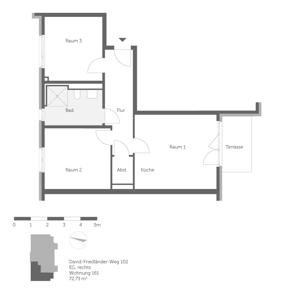 Prodej bytu 3+1 72 m², David-Friedländer-Weg 102, Berlin, Berlín Prodej bytu 3+1 72 m², David-Friedländer-Weg 102, Berlin, Berlín