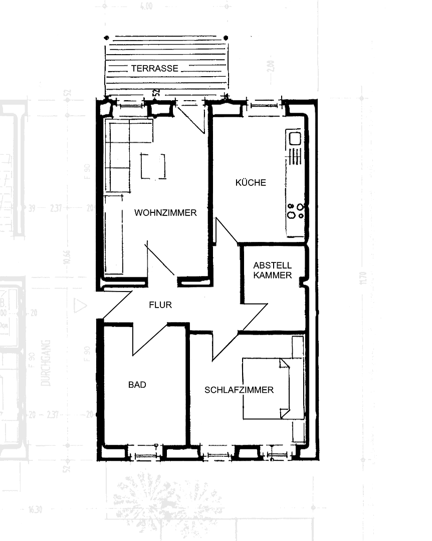 Pronájem bytu 2+1 73 m², Friesenstraße 57, Magdeburg, Sasko-Anhaltsko Pronájem bytu 2+1 73 m², Friesenstraße 57, Magdeburg, Sasko-Anhaltsko