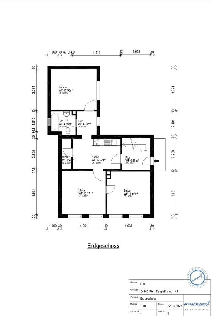 Prodej domu 110 m², pozemek 2.023 m², Kiel, Šlesvicko-Holštýnsko Prodej domu 110 m², pozemek 2.023 m², Kiel, Šlesvicko-Holštýnsko