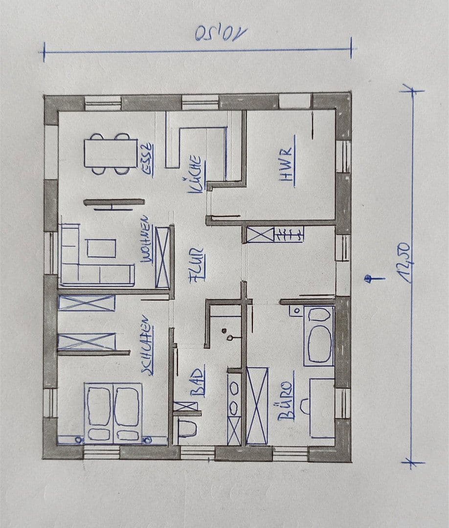 Prodej domu 105 m², pozemek 520 m², Ihlow, Dolní Sasko Prodej domu 105 m², pozemek 520 m², Ihlow, Dolní Sasko