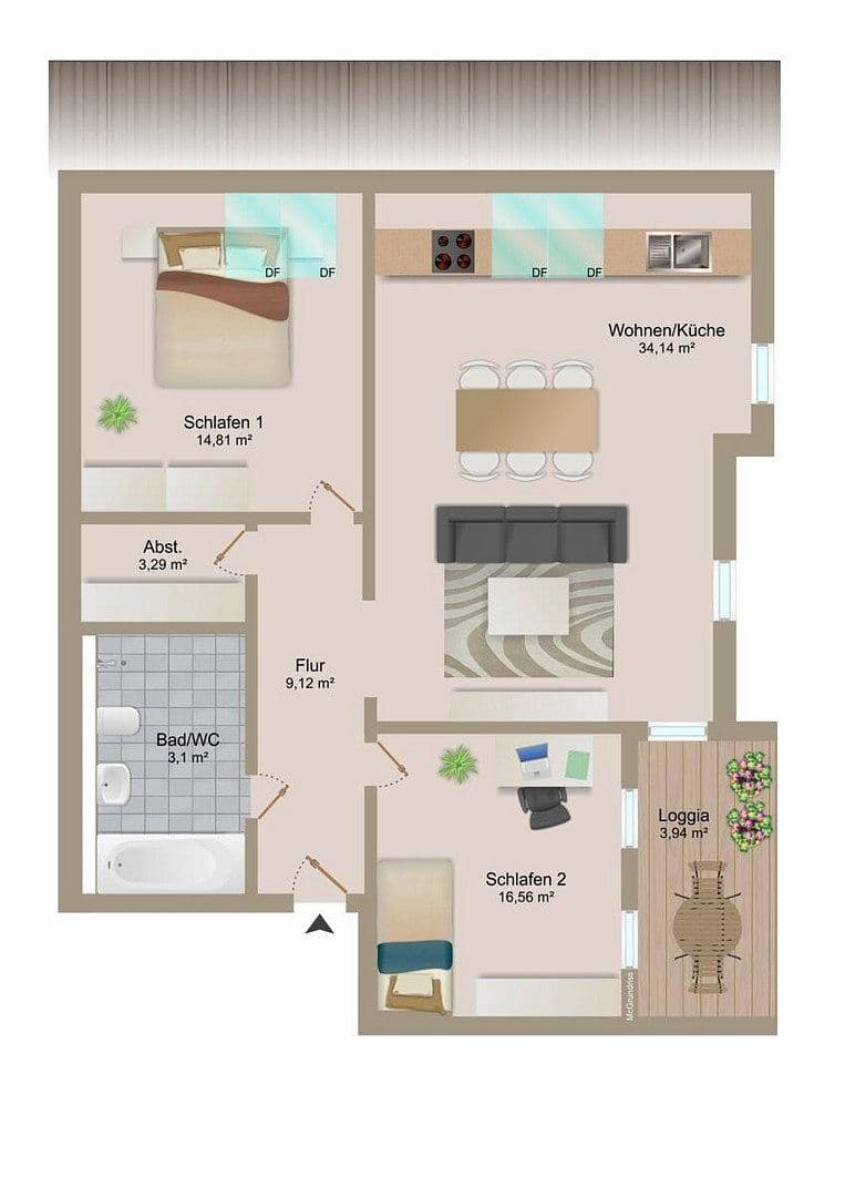 Pronájem bytu 3+1 91 m², Kieselbronn, Bádensko-Württembersko Pronájem bytu 3+1 91 m², Kieselbronn, Bádensko-Württembersko