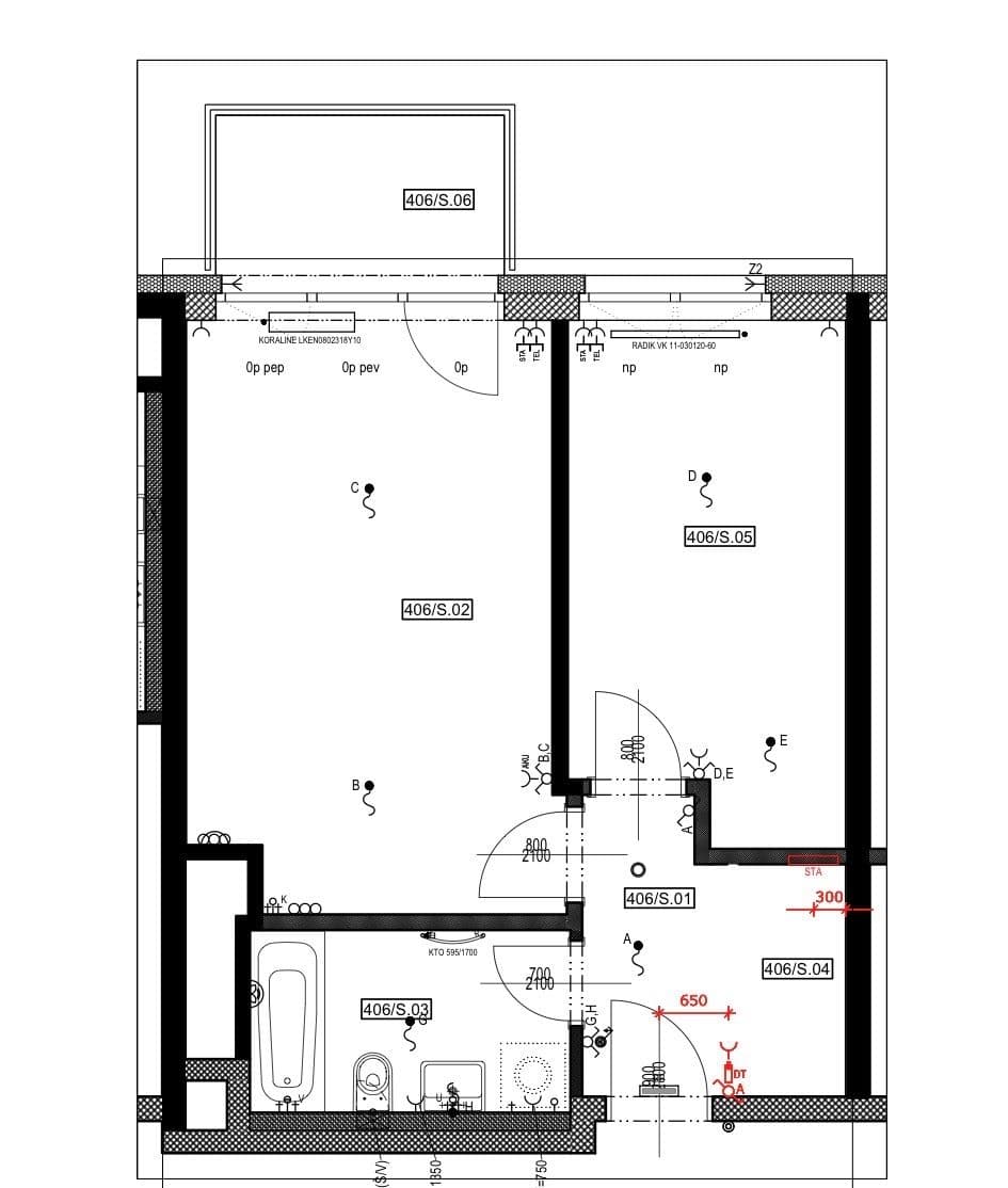 Pronájem bytu 2+kk 49 m², Pod Harfou, Praha, Praha Pronájem bytu 2+kk 49 m², Pod Harfou, Praha, Praha
