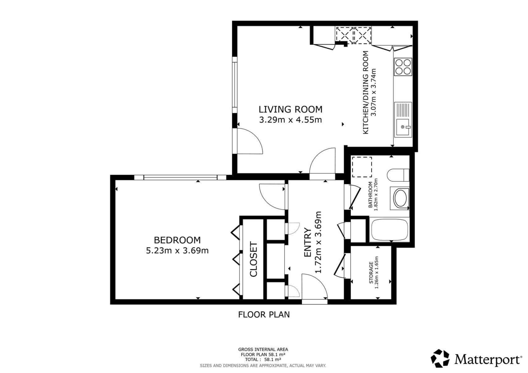 Pronájem bytu 2+kk 58 m², Mužíkova, Praha, Praha Pronájem bytu 2+kk 58 m², Mužíkova, Praha, Praha