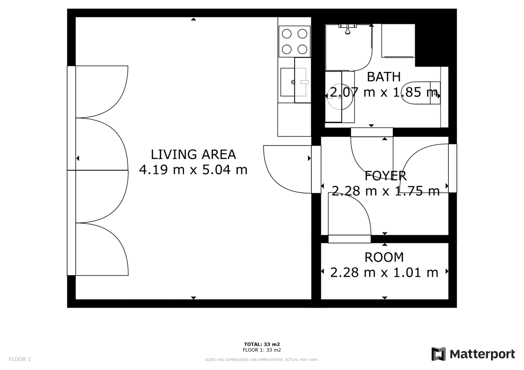 Pronájem bytu 1+kk 33 m², Toufarova, Praha, Praha Pronájem bytu 1+kk 33 m², Toufarova, Praha, Praha