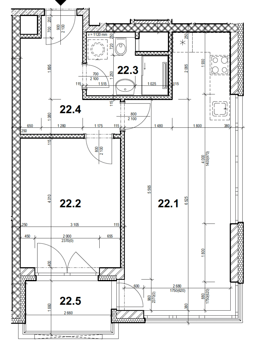 Pronájem bytu 2+kk 50 m², Měchnovská, Praha, Praha Pronájem bytu 2+kk 50 m², Měchnovská, Praha, Praha