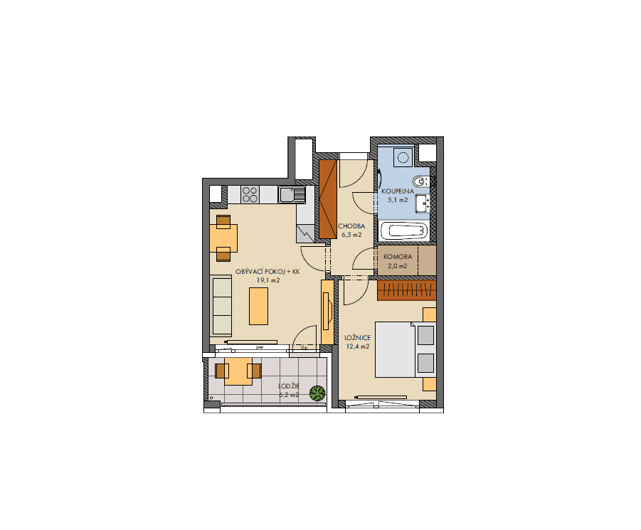 Prodej bytu 2+kk 47 m², Hugo Haase, Praha, Praha Prodej bytu 2+kk 47 m², Hugo Haase, Praha, Praha