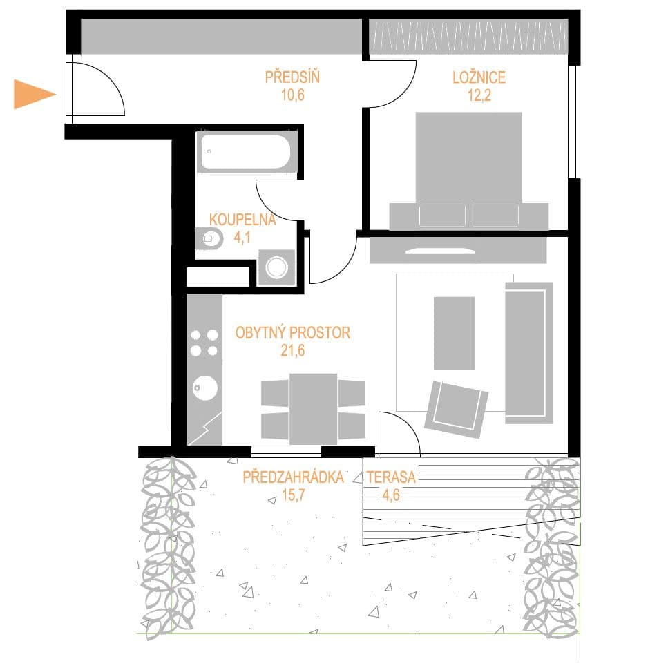 Pronájem bytu 2+kk 50 m², Chrudim, Pardubický kraj Pronájem bytu 2+kk 50 m², Chrudim, Pardubický kraj