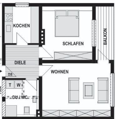 Pronájem bytu 2+1 57 m², Gesenhofstraße 25, Dortmund, Severní Porýní-Vestfálsko Pronájem bytu 2+1 57 m², Gesenhofstraße 25, Dortmund, Severní Porýní-Vestfálsko